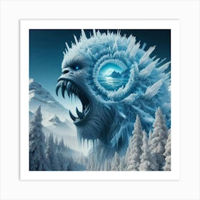 Ice Monster 2 Art Print