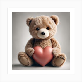 Valentine Teddy Bear 2 1 Art Print