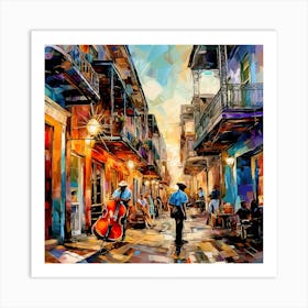 New Orleans Street Musicians 3 Art Print