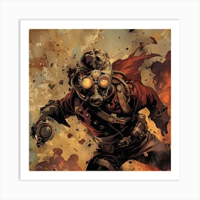 Steampunk Soldier Art Print