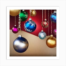 Christmas Ornaments 138 Art Print