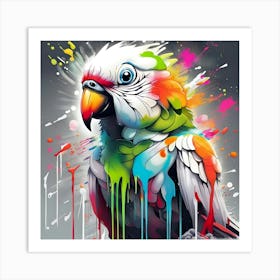 Colorful Parrot 1 Art Print