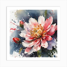 Peony Painting Art Print