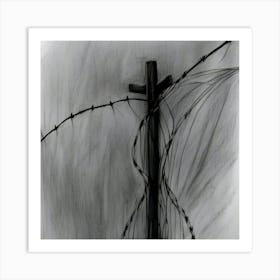 Barbed Wiremn Art Print