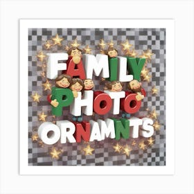 Family Photo Ornaments 1 Art Print