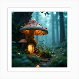 Fairy House In The Forest Art Print