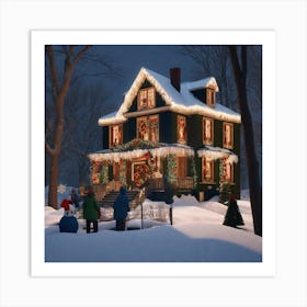 Christmas House 46 Art Print