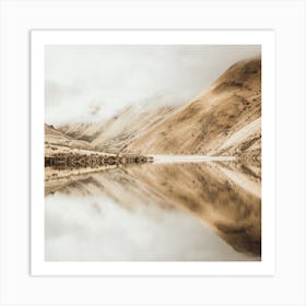 Lake Reflection Square Art Print