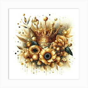 Golden Crown Art Print