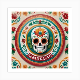Mexican Skull 28 Art Print