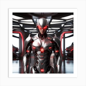 Futuristic Robot 57 Art Print