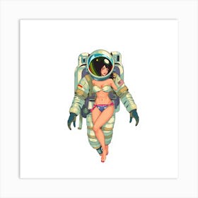 Space Girl 1 Art Print