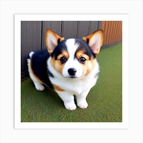 Pembrokeshire Corgi Puppy 1 Art Print