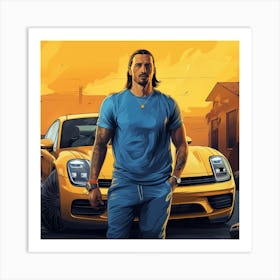 Grand Theft Auto style Zlatan Art Print