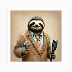 Sloth 65 Art Print