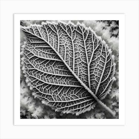 Winter leaf 2 Art Print