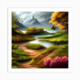 A Beautiful Landscape Art Print