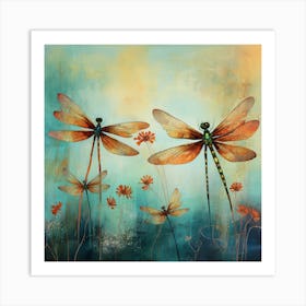 Dragonflies 16 Art Print