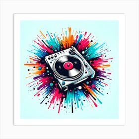 Dj Turntable 1 Art Print