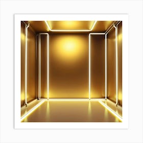 Abstact golden background Art Print