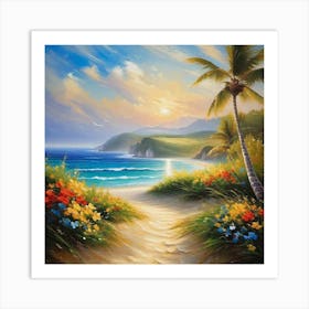 Beach Path Art Print