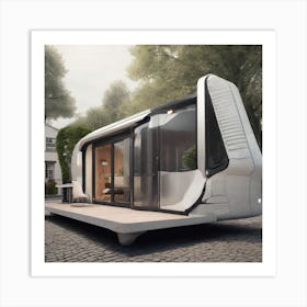 Futuristic Mobile Home 1 Art Print