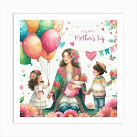 Art Mexican Mother's Day Art Print