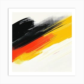 Germany Flag Painting Art Print