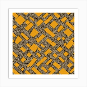Abstract Pattern, A Seamless Pattern, Flat Art, 169 Art Print