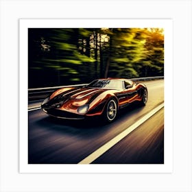 Fast Sleek Modern Elegant Stylish Powerful Efficient Sporty Luxury Classic Vintage Automo (2) Art Print