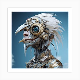 Cyborg Bird Art Print