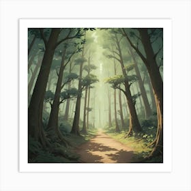 Path In The Forest 2 Art Print