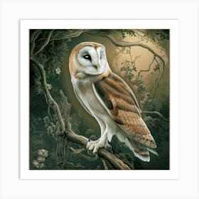 william morris Barn Owl 2 Art Print