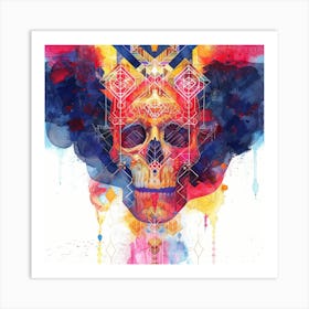 Skull Painting 28 Art Print