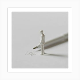 Man With A Pen 3 Art Print