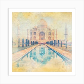 Taj Mahal Painting Art Print