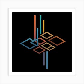 Abstract Geometric Pattern Art Print