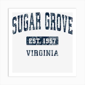 Sugar Grove Virginia Va Vintage Athletic Sports Design Art Print