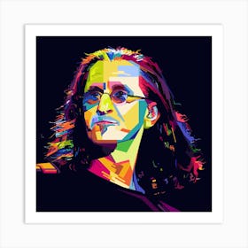 Geddy Lee Style WPAP Art Print