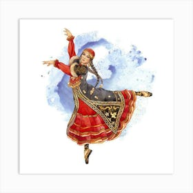 Russian Folk Dancer Poster