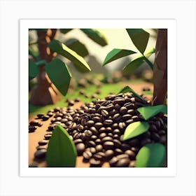 Coffee Beans 90 Art Print