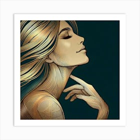 Portrait Of A Woman 40 Art Print