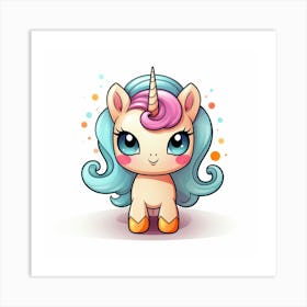 Cute Unicorn 333 Art Print