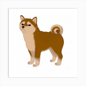 Shiba Inu Dog Art Print