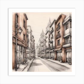 Street Scene Art Print