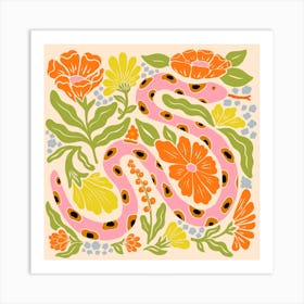 Garden Snake Art Print