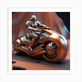 Futuristic Motorcycle 1 Art Print