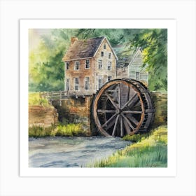 Water Wheel 2 Art Print