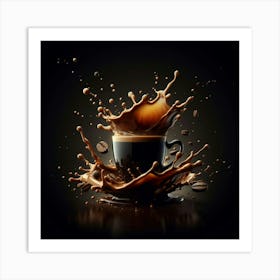 Cappuccino, Latte, and Americano, Oh My! A Journey Through the World of Coffee, from Bean to Cup Art Print