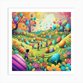 Easter Eggs Art Print